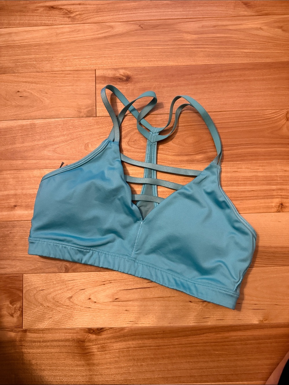 Victoria's Secret Sky Blue Strappy Sports Bra